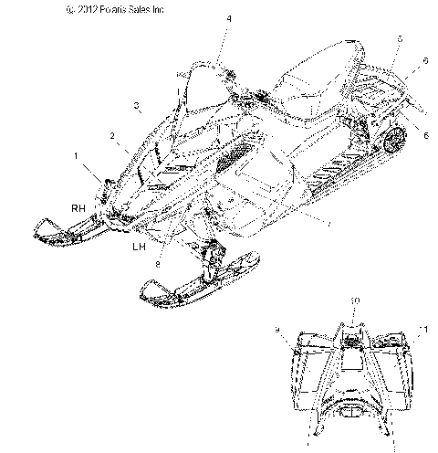 BODY, DECAL - S13BF8GSA/GSL (49SNOWDECAL13RUSH)