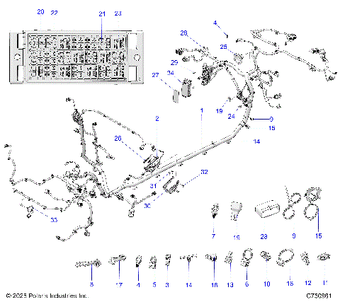 ELECTRICAL, WIRE HARNESS, CHASSIS - Z26S4E92A4/B4/A6/B6 (C750961)