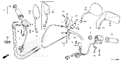 HANDLE LEVER@SWITCH@CABLE