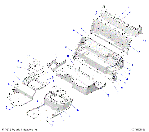 BODY, FLOOR, REAR CLOSEOFFS - G24G5K99A/99B (C0705224-8)