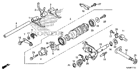 SHIFT DRUM@SHIFT FORK
