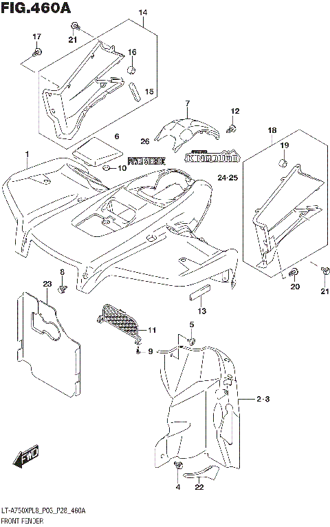 FRONT FENDER (LT-A750XPL8 P03)