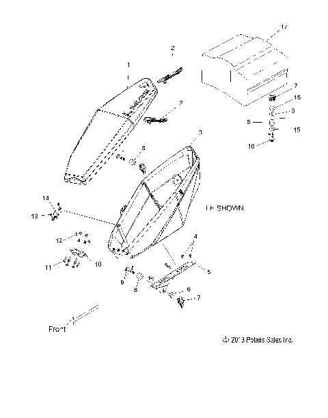 BODY, SADDLEBAG, LE - S14BS8/BC8/BD8 ALL OPTIONS (49SNOWSADDLEBAG14LEPR)