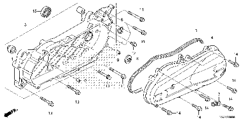 SWINGARM@LEFT SIDE COVER