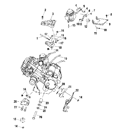 ENGINE MOUNTING - A10RF50AB (4970927092A13)
