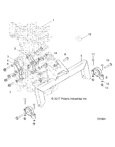 ENGINE, MOUNTING & LONG BLOCK - Z18VHA57B2 (701891)