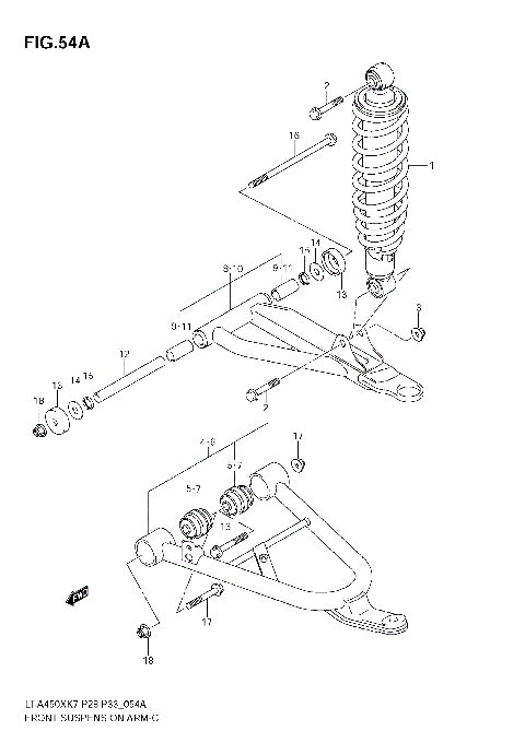 FRONT SUSPENSION ARM (MODEL K8/K9/L0)