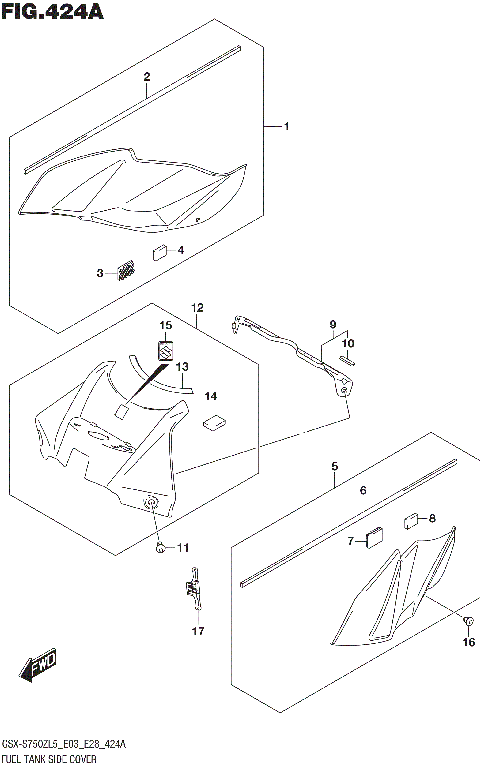 FUEL TANK SIDE COVER