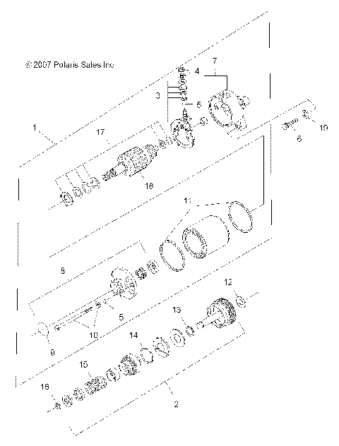 ENGINE, STARTING MOTOR - A08CA32AA (49ATVSTARTER08TB)
