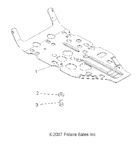 BODY, REAR GUARD - A08CL50AA (49ATVSKIDPLATE86X6)