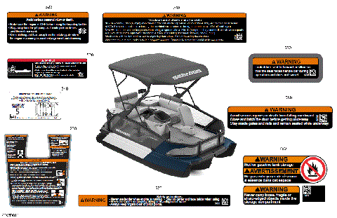 03- DECALS - Warning Decals -13ft - Sport Package