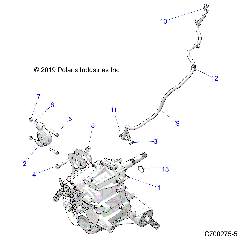 DRIVE TRAIN, MAIN GEARCASE MOUNTING - Z21NAE99FG/E99NG/S99CG/S99FG (C700275-5)