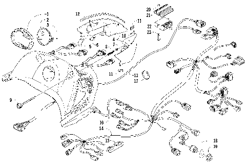 HEADLIGHT, INSTRUMENTS, AND WIRING ASSEMBLIES [91559]
