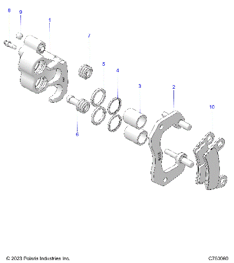 BRAKES, REAR CALIPER - G25GAE99 (C1912787)