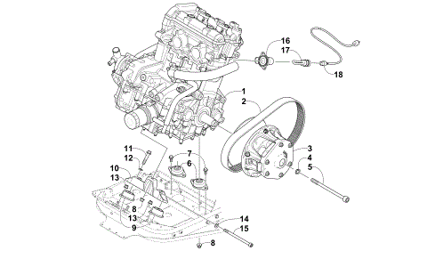 ENGINE AND RELATED PARTS