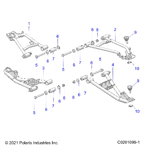 SUSPENSION, FRONT CONTROL ARMS - Z25HCA18A4/A7/B4/B7 (C0201099-1)