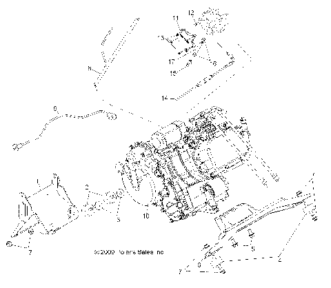 ENGINE, MOUNTING - R10TH76/TY76 ALL OPTIONS (49RGRENGINEMTG108004X4)