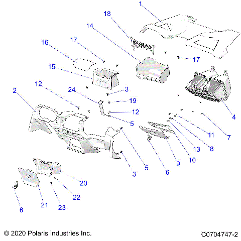 BODY, DASH AND GLOVEBOX - Z21ASE99F5/S99C5/E5 (C0704747-2)