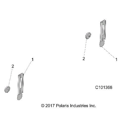 BODY, REAR REFLECTORS - A19S6E57R1 [C101368]