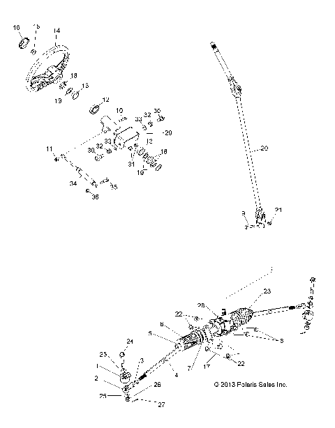STEERING, STEERING ASM. - R14WH76AA/EAC (49RGRSTEERING14800CREW)