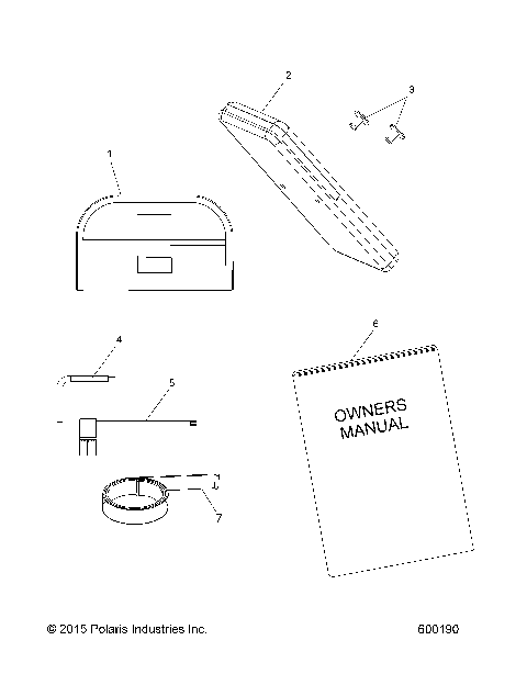 TOOLS, TOOL KIT and OWNERS MANUAL - S16CW8 ALL OPTIONS (600190)