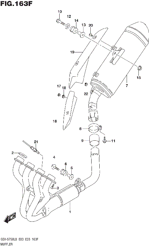 MUFFLER (GSX-S750AL8 E33)