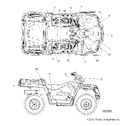 BODY, DECALS - A16SUC57C1 (100292)