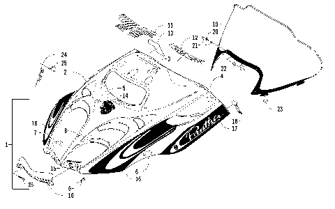 HOOD AND WINDSHIELD ASSEMBLY [86050]
