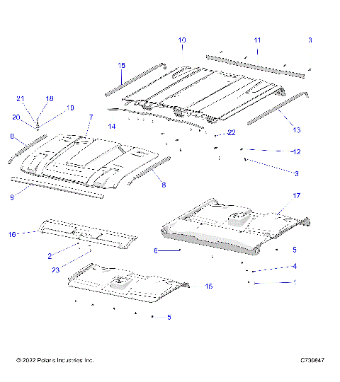 BODY, ROOF - R23RSU99A9/AJ/AK/AX/B9/BJ/BK/BX (C730847)