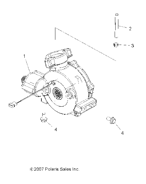 DRIVE TRAIN, FRONT GEARCASE MOUNTING - A08LH27AW/AX/AZ (49ATVGEARCASEMTG08SP3)