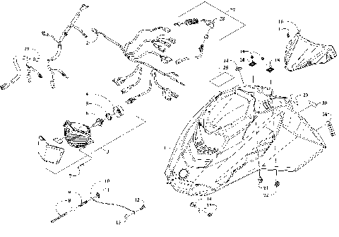 Hood, Headlight and Windshield