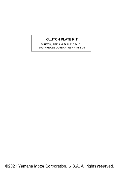 ALTERNATE PARTS KITS