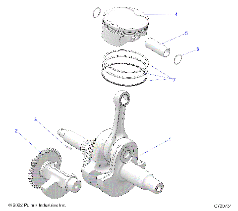 ENGINE, CRANKSHAFT, PISTON and BALANCE SHAFT - R25MAE57F1/C1/E1/G1/G9/C9/E9 (C730731)