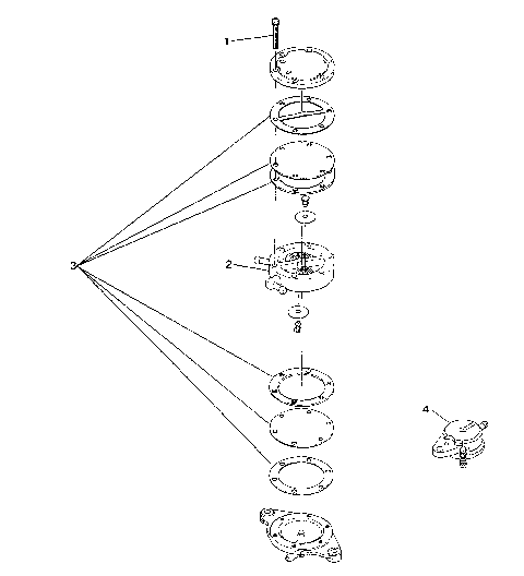 FUEL PUMP ASSEMBLY SL 750 B944070 (4927012701031A)