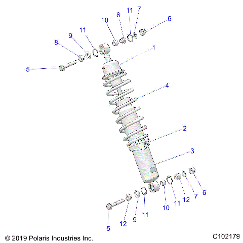 SUSPENSION, FRONT SHOCK MOUNTING - A26SLE95FJ/CJ/EJ (C102179)