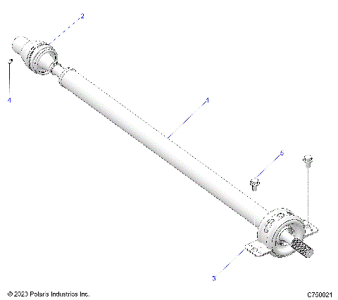 DRIVE TRAIN, REAR PROP SHAFT - G24GAP99 (C750021)