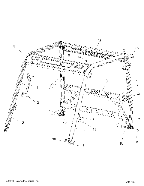 CHASSIS, CAB FRAME - R21MAA50J7 (701786)