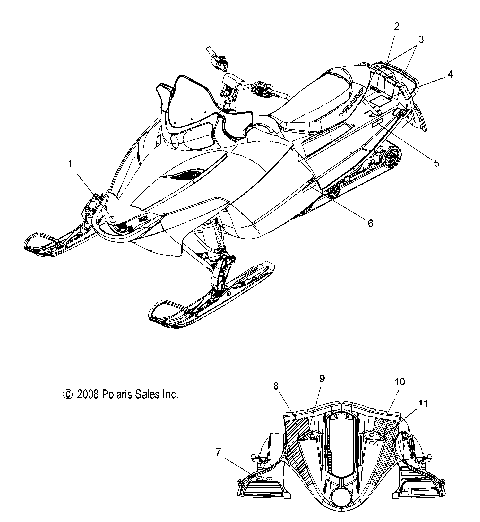 BODY, DECAL - S09PB6FS/FE (49SNOWDECAL09SHIFT)