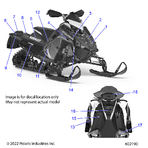 BODY, DECAL, BLACK SIDE PANEL W/ BLACK ACCENT - S23TLC8RS/8RE (602190)