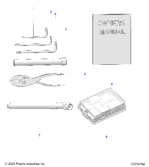 REFERENCE, OWNERS MANUAL AND TOOL KIT - G25GXP99 (C0700784)
