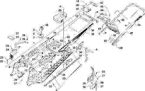 TUNNEL, REAR BUMPER, AND SNOWFLAP ASSEMBLY [103652]