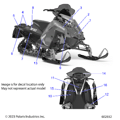 BODY, DECAL, BLACK SIDE PANEL W/ GRAY ACCENT - S24TDP8RS (602552)