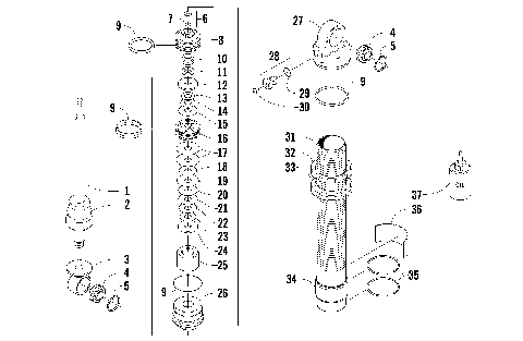 FRONT SUSPENSION SHOCK ABSORBER [90466]