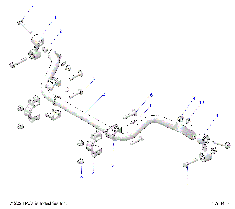SUSPENSION, REAR, STABILIZER BAR - Z25ASE99P5 (C750447)