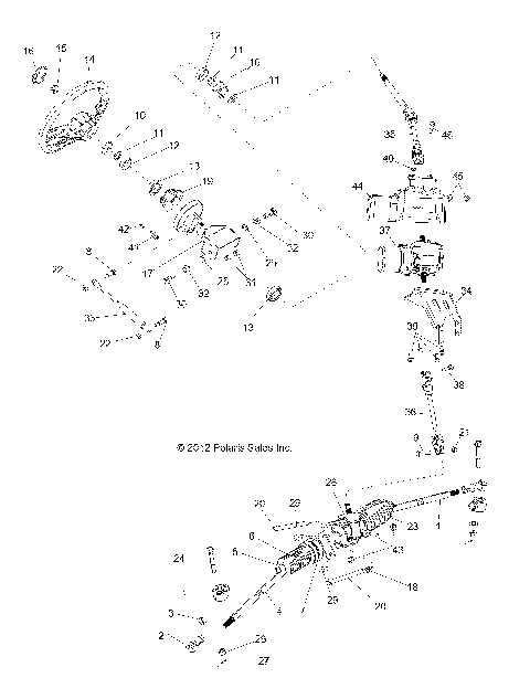 STEERING, STEERING ASM. - R13XT9EFX (49RGRSTEERING13RZRXP4I)