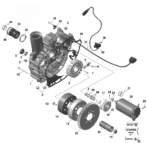 01- ROTAX - Magneto and Electric Starter