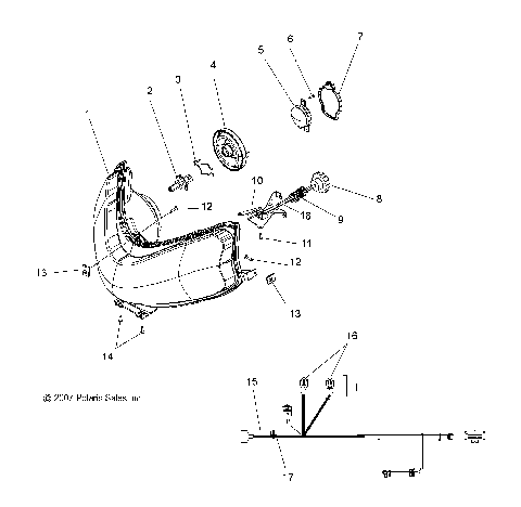 ELECTRICAL, HEADLIGHT - S08PT6HS/HE (49SNOWHEADLGHT08600TRG)
