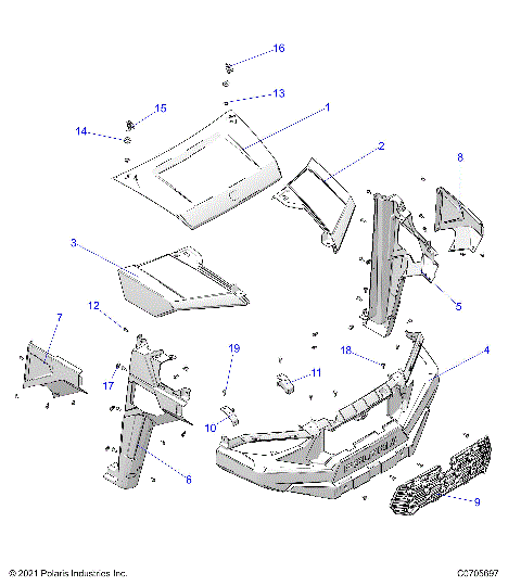 BODY, HOOD, and FRONT FENDERS -   (C0705697)