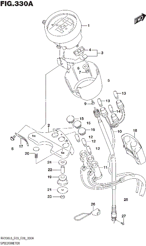 SPEEDOMETER (RV200L8 E03)