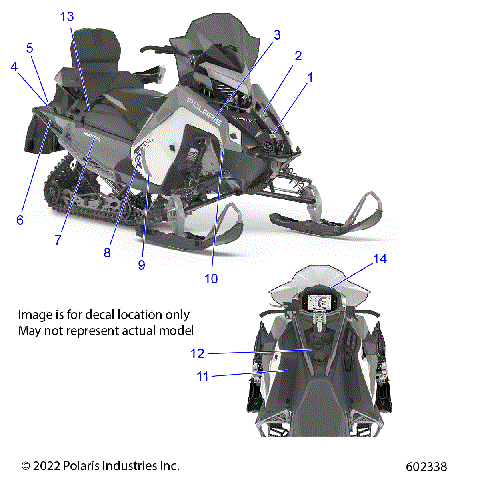 BODY, DECAL, BLACK SIDE PANEL W/FLAT BLACK ACCENT - S23TDH9FS (602338)